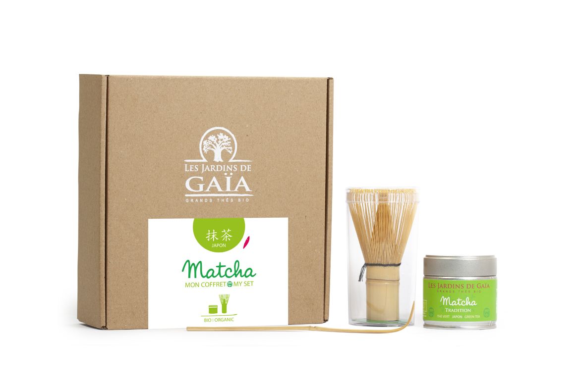 Les Jardins de Gaïa Luomu Matcha teesetti OUTLET