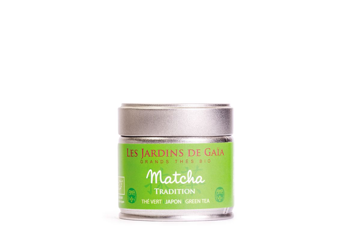 Les Jardins de Gaïa Luomu Matcha Traditional vihreä tee 30g OUTLET