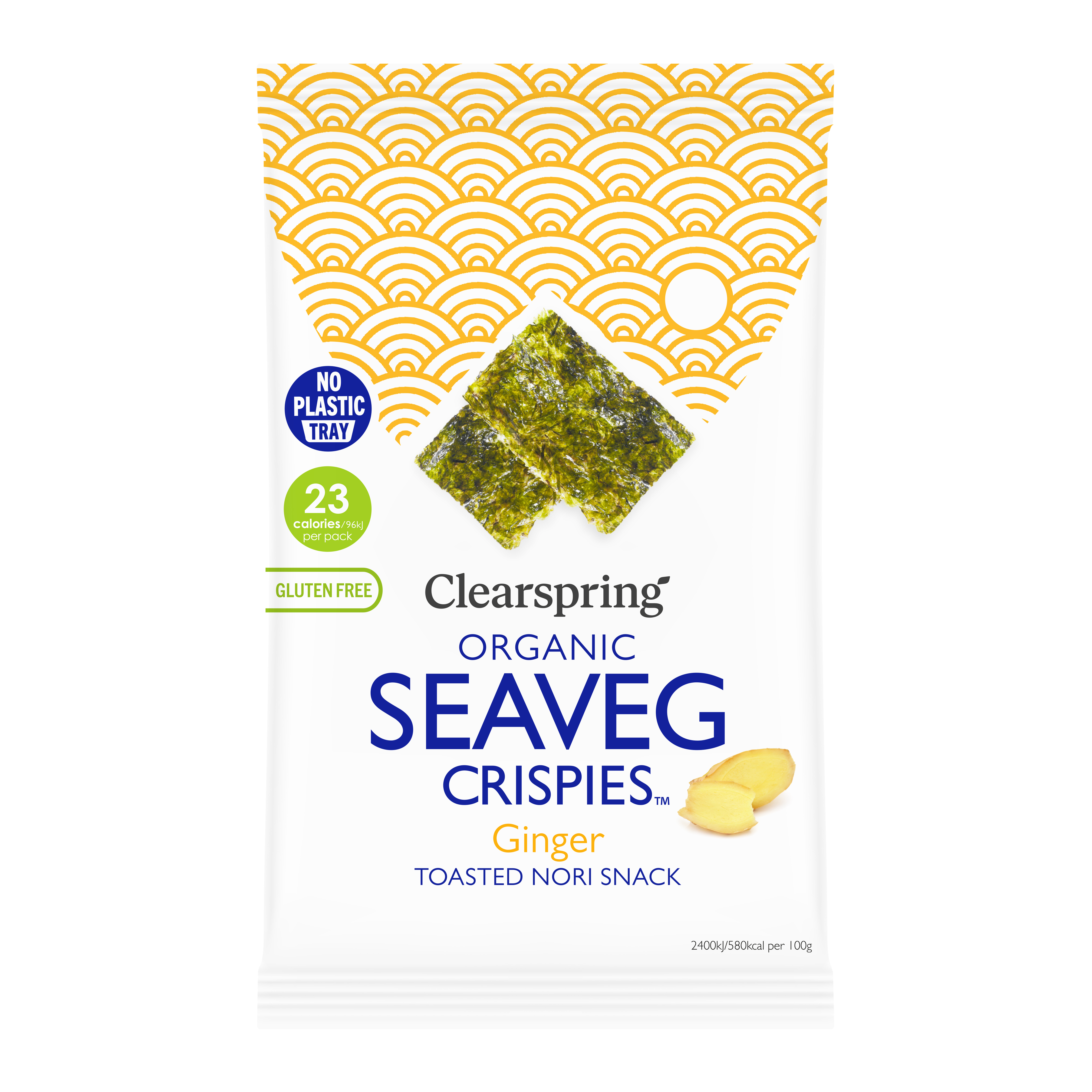Clearspring Luomu merileväsnack Inkivääri 4g Clearspring Luomu merileväsnack Inkivääri 4g