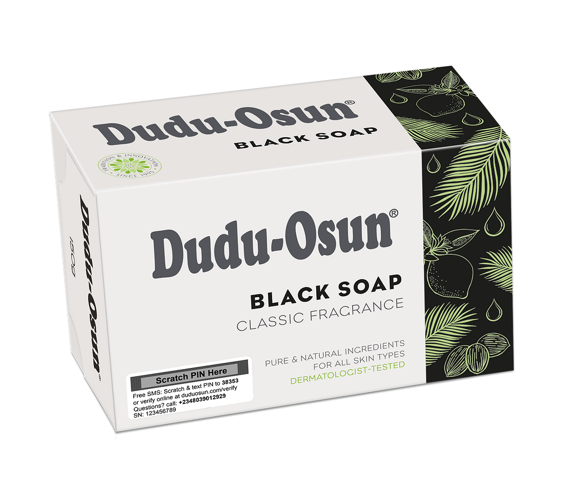 Dudu-Osun Musta saippua classic 150g