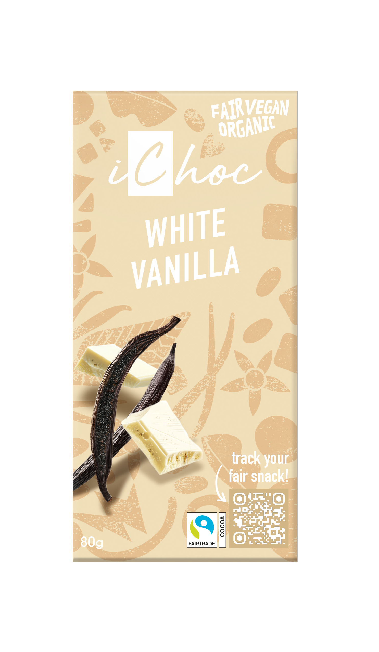 iChoc Luomu White Vanilla suklaa 80g