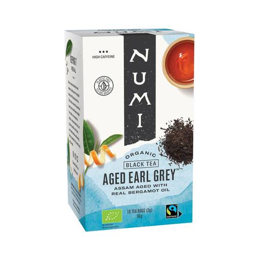 Numi Luomu Aged Earl Grey pussitee 18pss 