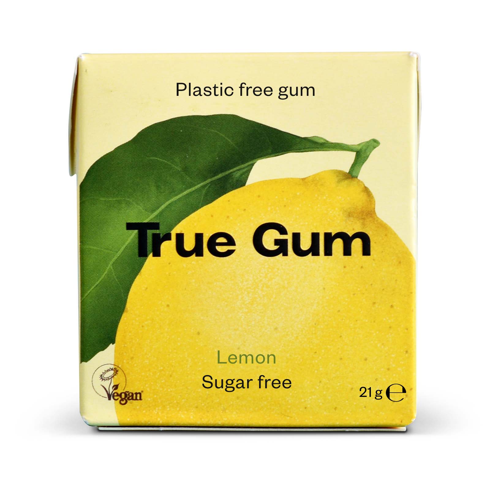 True Gum Sitruuna luonnollinen ksylitolipurukumi 21g 